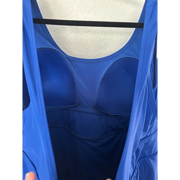 Torrid Wireless Long Length Scoop Dress With Brief Blue Size 4X - Picture 9 of 12